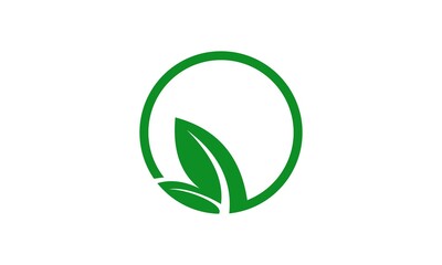 brand circle leaf logo