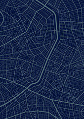 City map drawing Blueprint background