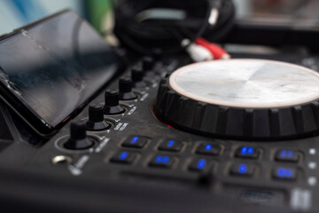 dj remote, old, long used, ancient