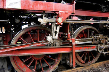 Fototapeta na wymiar alte Dampflok, Lokomotive