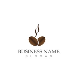 coffee bean icon vector