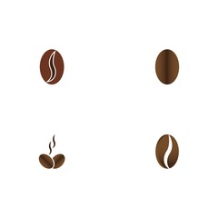 coffee bean icon vector