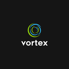 Abstract Vortex Logo Design Vector
