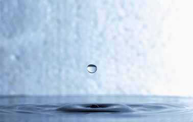 water droplets freezing motion