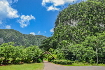 Landscape of the Valley of Viñales (Cuba)