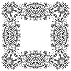 Vector abstract decorative ethnic ornamental illustration.