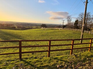 landscape with a fence