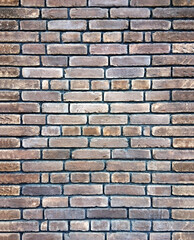 Brown light brick wall background and texture