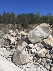 rock in the mountains