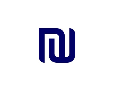 NW WN Letter logo design vector template