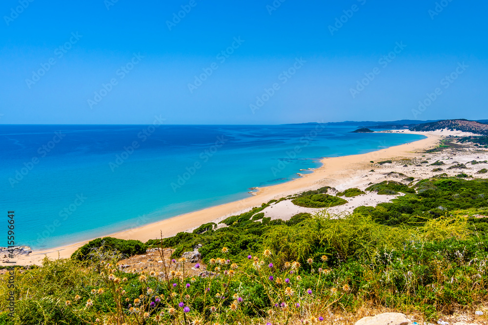 Wall mural a beautiful beach in karpaz region, cyprus