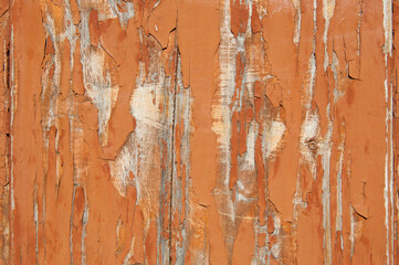 red old wooden fence. wood background. planks texture, cracked paint