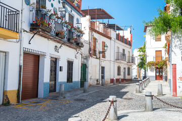 Fototapeta na wymiar beautiful streets of albaicin district in granada, Spain