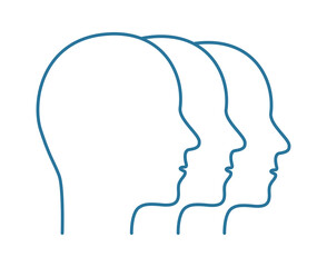 head teamwork icon