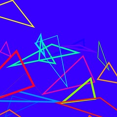 抽象　三角　綺麗　ビビッド　カラフル