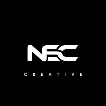 NSC Letter Initial Logo Design Template Vector Illustration