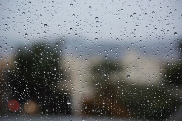 rain on the window