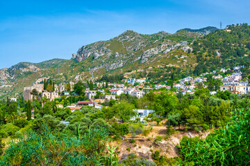 Obraz premium Bellapais Village view in Girne Town of Northern Cyprus