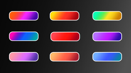 set of colorful buttons