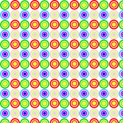 Circles pattern abstraction. Children's pattern. Clothes for children. Seamless pattern with colorful circles.