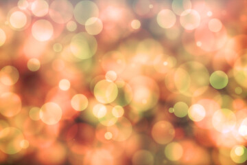 Obraz premium Abstract glowing circles on a colorful background. Bokeh background.