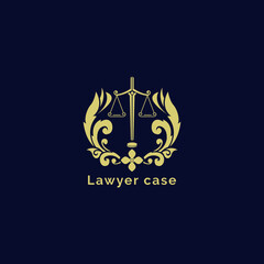 Lawyer case interior logo