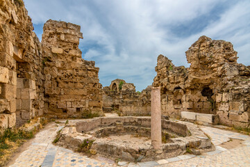 Fototapeta na wymiar The Salamis Ancient City in Northern Cyprus