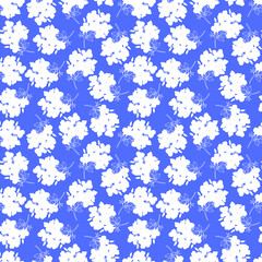 Flowering branches seamless pattern. Vector stock illustration eps10. 