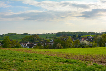 The village of Krombach in Lower Franconia is embedded in the landscape