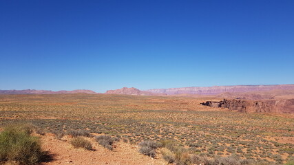 그랜드캐년 주변의 드넓은 사막 
