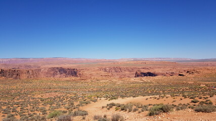 그랜드캐년 주변의 드넓은 사막 
