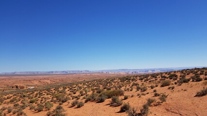 그랜드캐년 주변의 드넓은 사막 