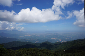 clouds over the mountains