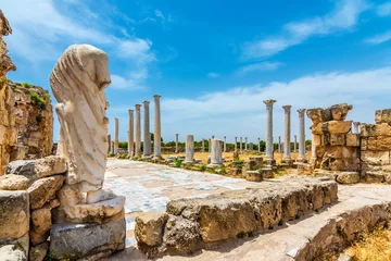 Afwasbaar Fotobehang Cyprus The Salamis Ancient City in Northern Cyprus