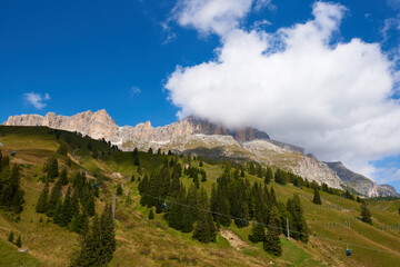 Auf dem Passo di Falzarego zwischen Cortina d’Ampezzo und Malga Castello	