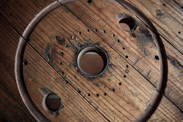 close up of a wooden door
