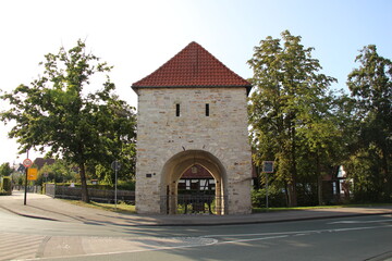 Fototapeta na wymiar Der Westerntorturm in Salzkotten