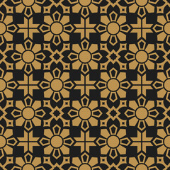 Islamic oriental abstract arabesque seamless pattern