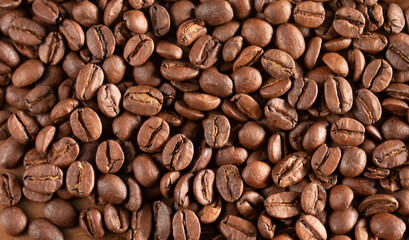 Naklejka premium Coffee grains