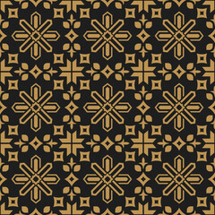 Islamic geometric ornamental abstract seamless pattern