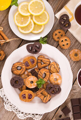 Shortcrust pastry biscuits. 