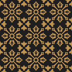 Arabic floral ornamental abstract arabesque seamless pattern