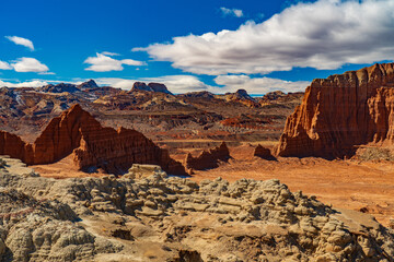 Sandstone Formations in Capitol Reef National Park