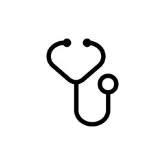 Stethoscope icon trendy flat design