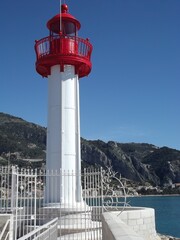 Fototapeta na wymiar Lighthouse of Menton, France
