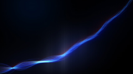 3d rendered illustration of Thin Fiber Optic Cables Concept 4. High quality 3d illustration