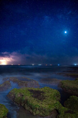 storm over the sea