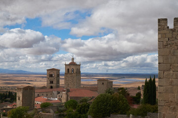 View of the monumental town of Trujillo (Caceres). Land of conquerors.
