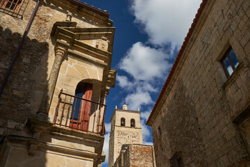 Trujillo Street (Caceres) in a monumental area. Land of conquerors.