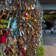 locks on the bridge